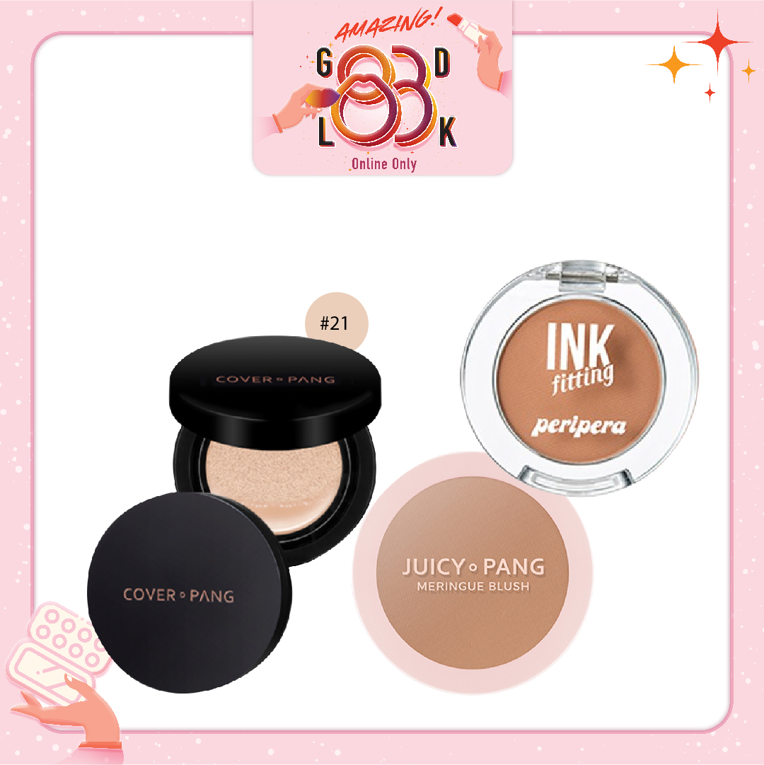 Combo Phấn Nước Che Phủ Hoàn Hảo, Lâu Trôi A'pieu Cover - Pang Long Wear Cushion No21 (3Pc)