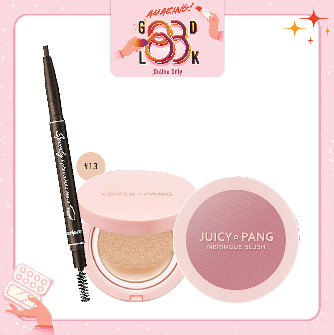 Combo Phấn Nước Tạo Hiệu Ứng Căng Bóng A'pieu Cover - Pang Glow Cushion [No.13] (3Pc)