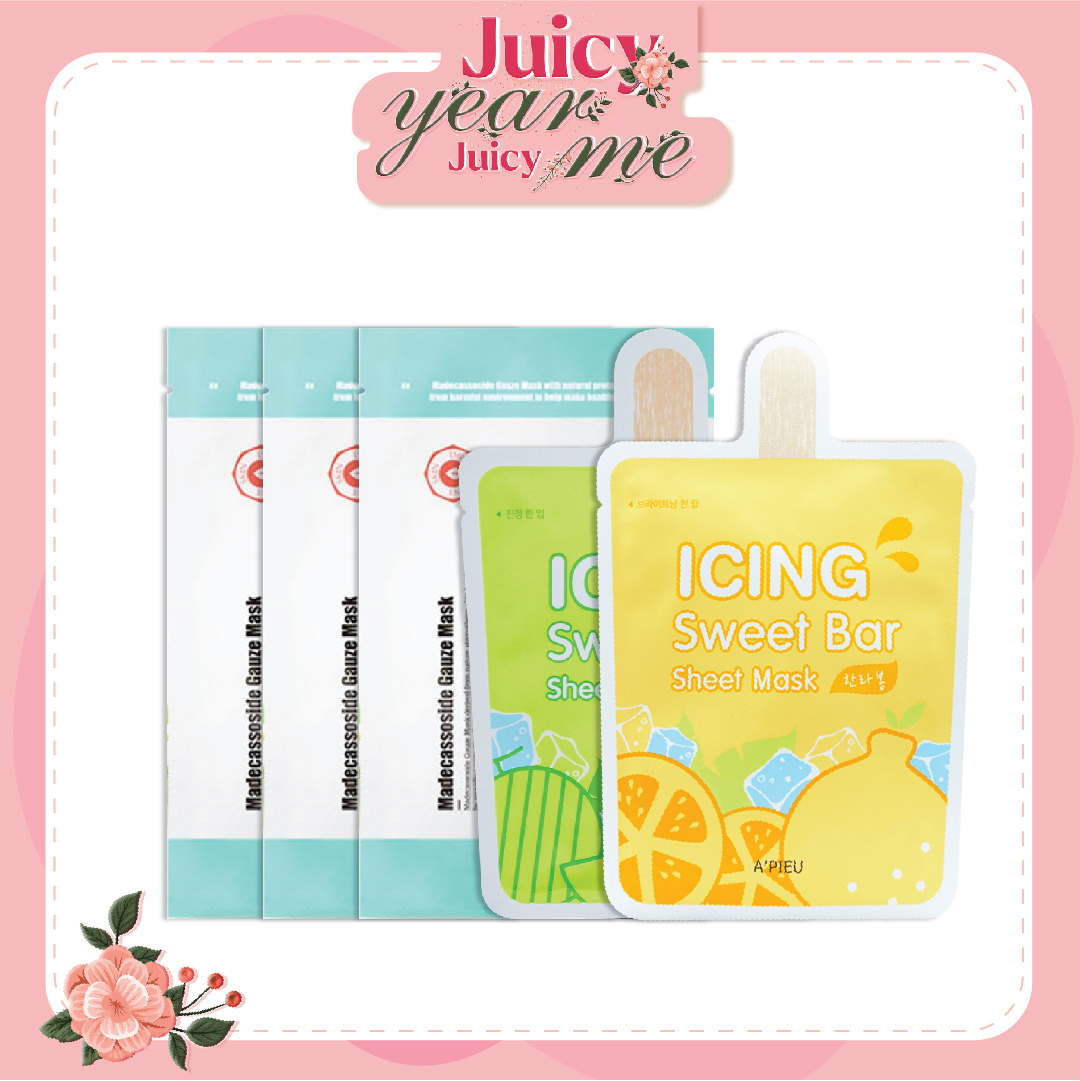 Combo 05 Mặt Nạ Giấy Làm Dịu & Sáng Khỏe Da A'pieu Madecassoside Gauze