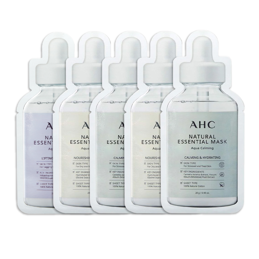 Combo Mix 05 Mặt Nạ Làm Dịu & Săn Chắc Da Ahc Natural Essential Mask