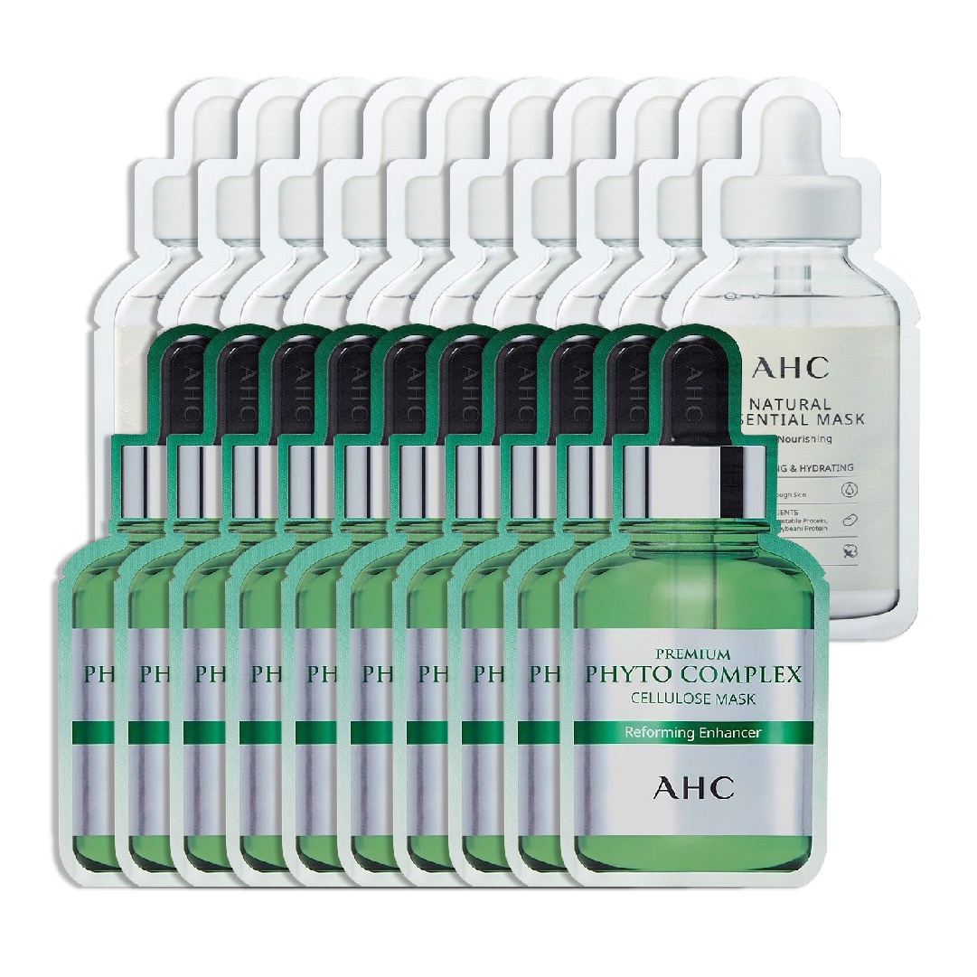 Combo 20 Mặt Nạ Giấy Làm Dịu Phục Hồi Da Ahc Premium Phyto Complex Cellulose & Natural Essential Aqua Nourishing