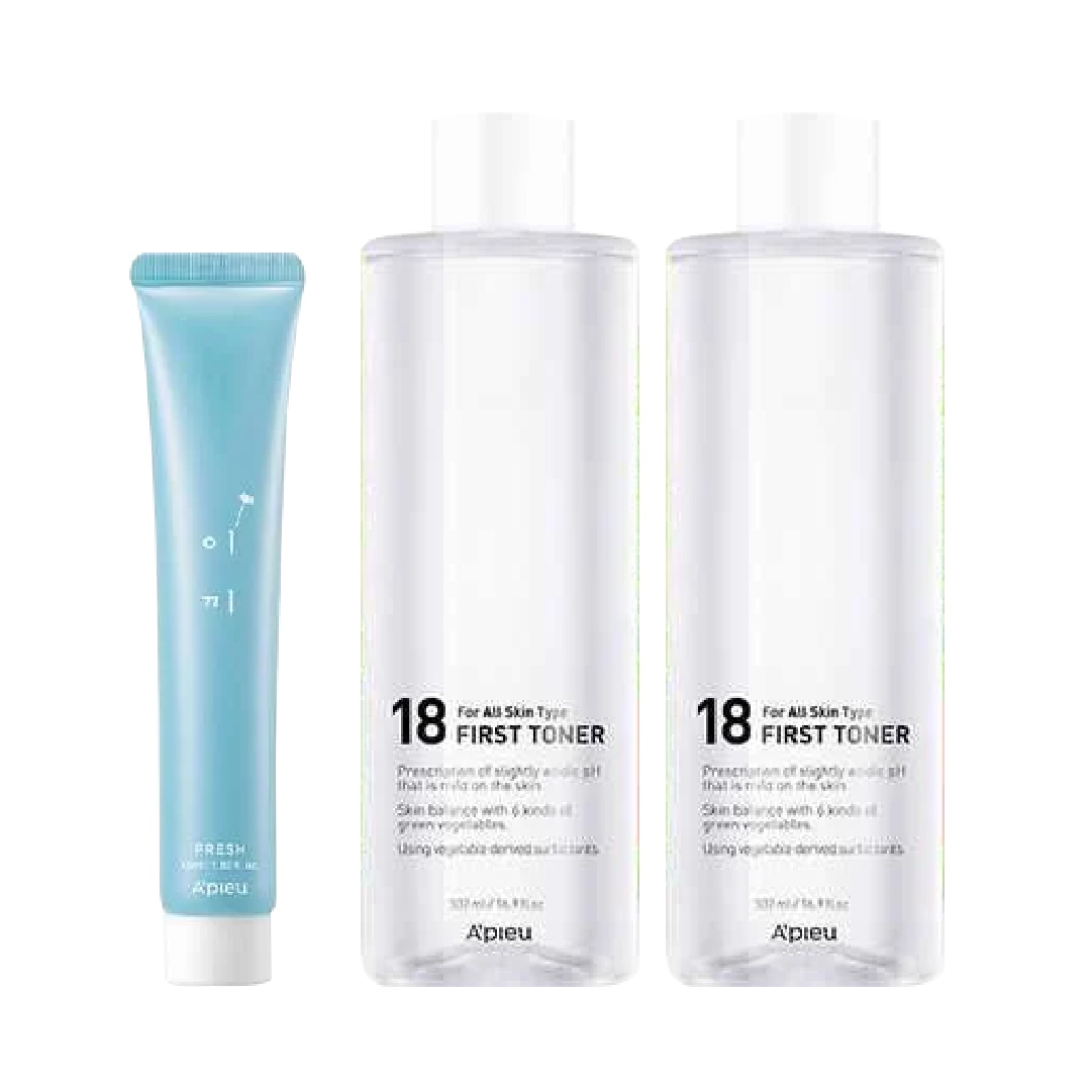 Combo Kem Dưỡng A'pieu Moss Moisture Và Nước Cân Bằng A'pieu 18 First (3Pcs)