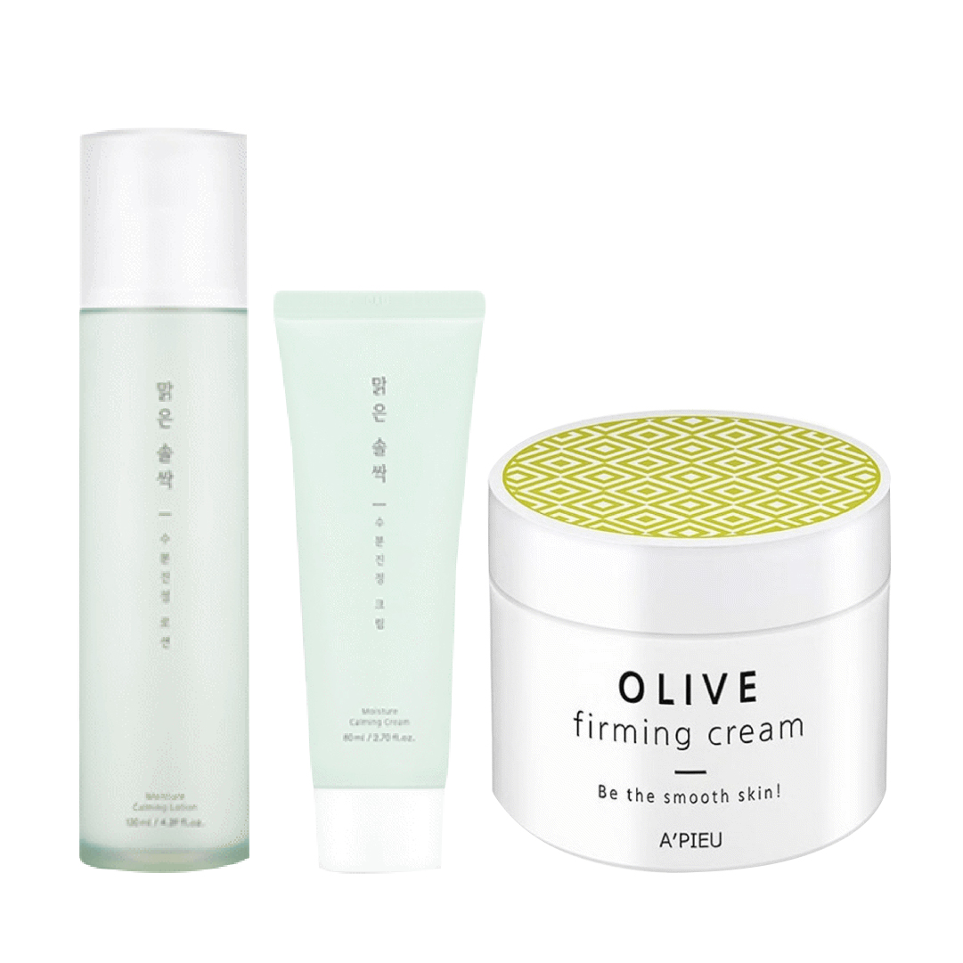 Combo Sữa Dưỡng Ẩm A'pieu Pure Pine Bud Moisture Calming Lotion 130Ml