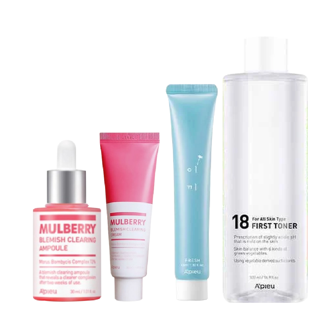 Combo Bộ Tinh Chất Dưỡng Sáng Da A'pieu Mulberry Blemish Clearing Ampoule Special