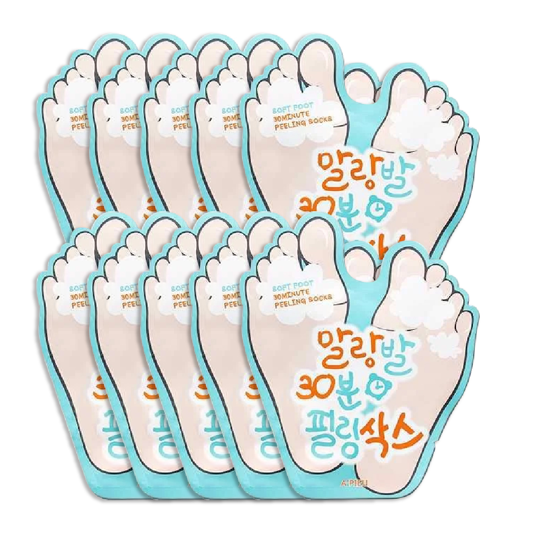 Combo 10 Mặt Nạ Ủ Da Chân A'pieu Soft Foot Peeling Socks