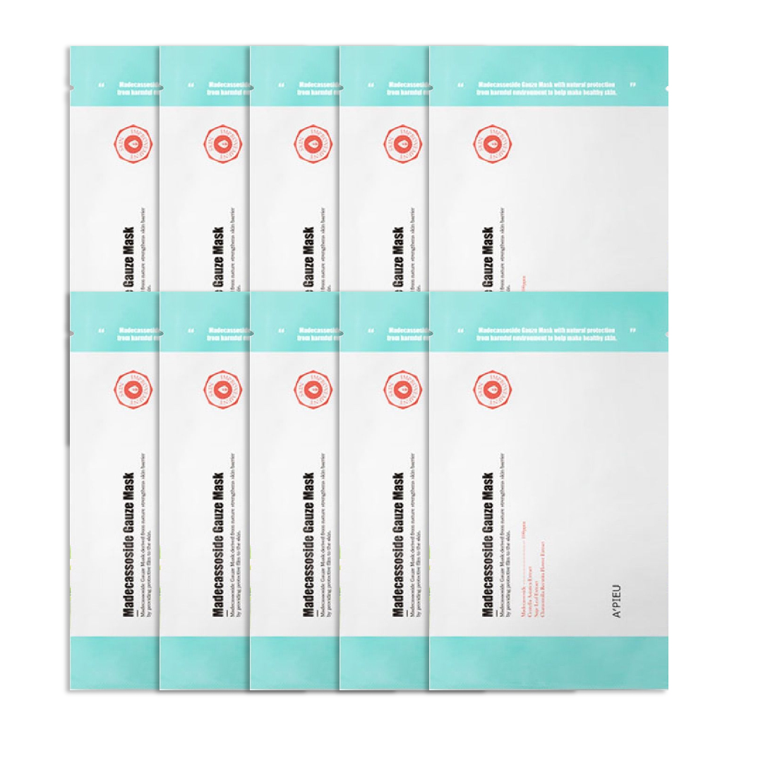 Combo 10 Mặt Nạ Giấy Làm Dịu Da A'pieu Madecassoside Gauze Mask 25G