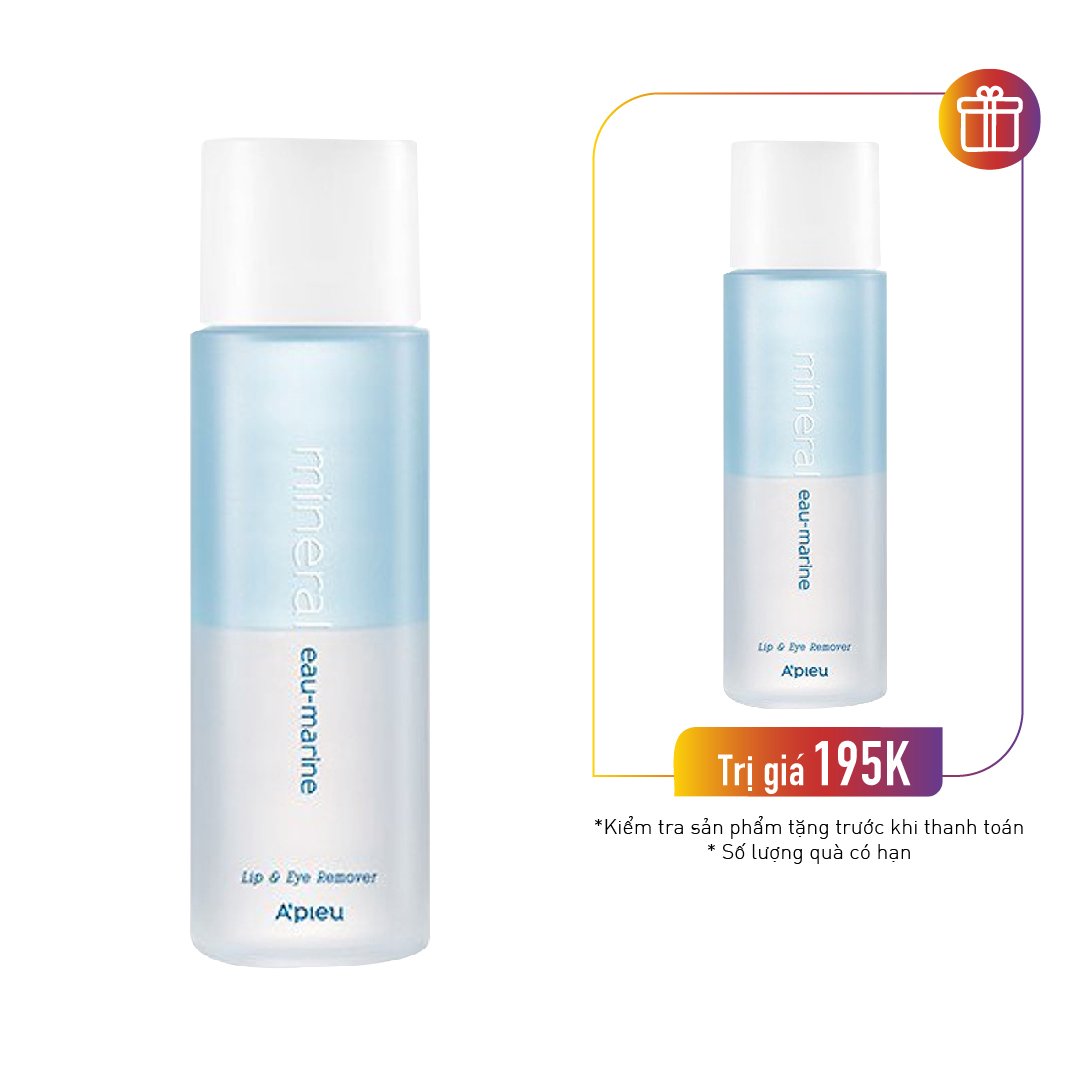 Tẩy Trang Mắt Môi A'pieu Mineral Lip&Eye Remover (Eau - Marine)(Large Volume)