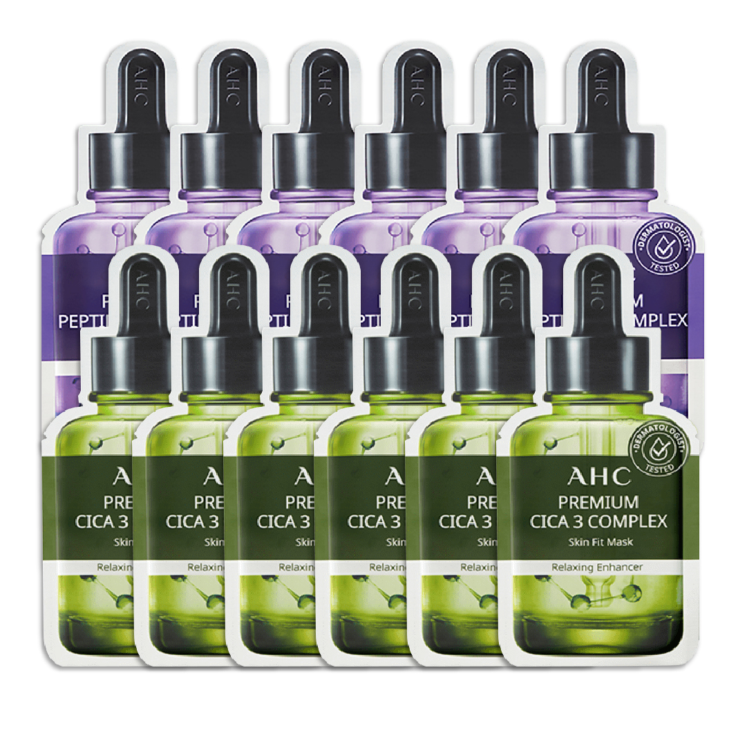 Combo 6 Mặt Nạ Giấy Làm Săn Chắc Da Ahc Premium Peptide 5 Complex (Tặng 6 Mặt Nạ Phục Hồi Da Ahc Premium Cica - 3)