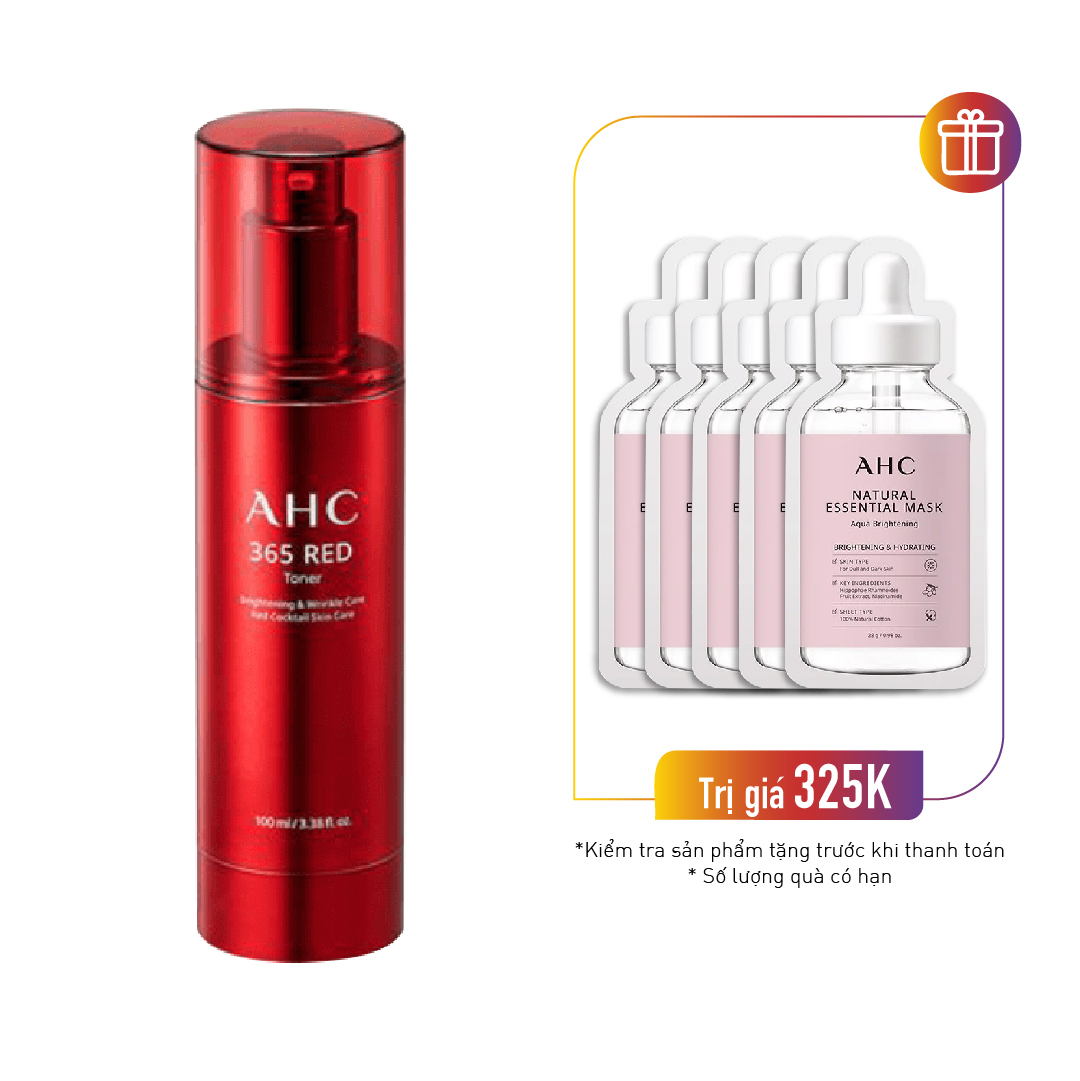 Nước Cân Bằng Chống Lão Hóa Làm Sáng Da Ahc 365 Red Toner 100Ml