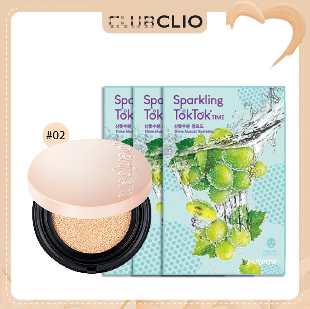 Combo Phấn Nước Che Phủ Khuyết Điểm Peripera Double Longwear Cover Cushion 12G