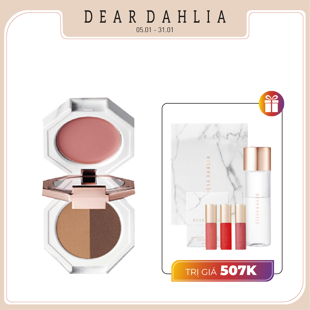 Combo Phấn Mắt Ánh Nhũ Lấp Lánh Dear Dahlia Paradise Dual Palette Trio Lady Oxford