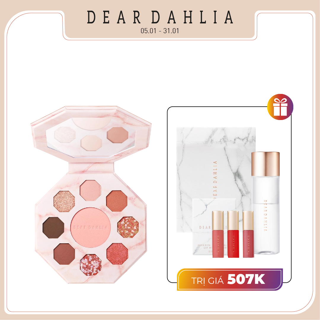 Combo Bảng Màu Mắt Đa Hiệu Ứng Dear Dahlia Secret Garden Palette -  Tea Party [Blooming Edition]