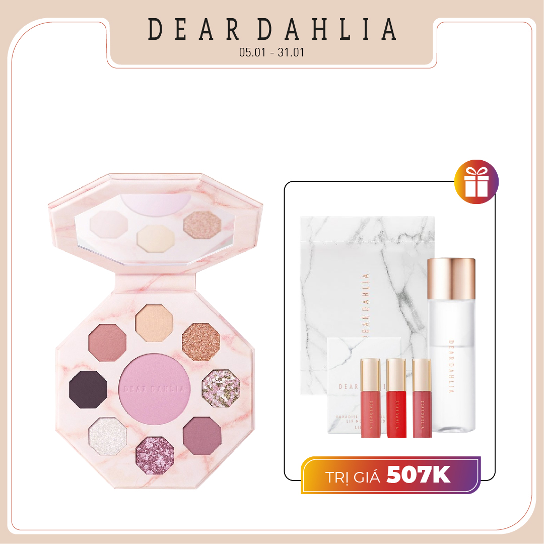 Combo Bảng Màu Mắt Đa Hiệu Ứng Dear Dahlia Secret Garden Palette -  Spring Bouquet [Blooming Edition]