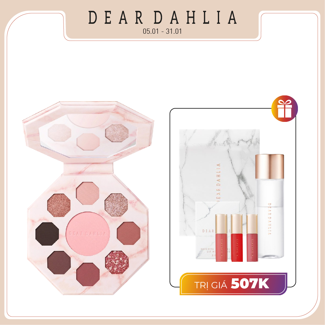 Combo Bảng Màu Mắt Đa Hiệu Ứng Dear Dahlia Secret Garden Palette -  Flower Bed [Blooming Edition]