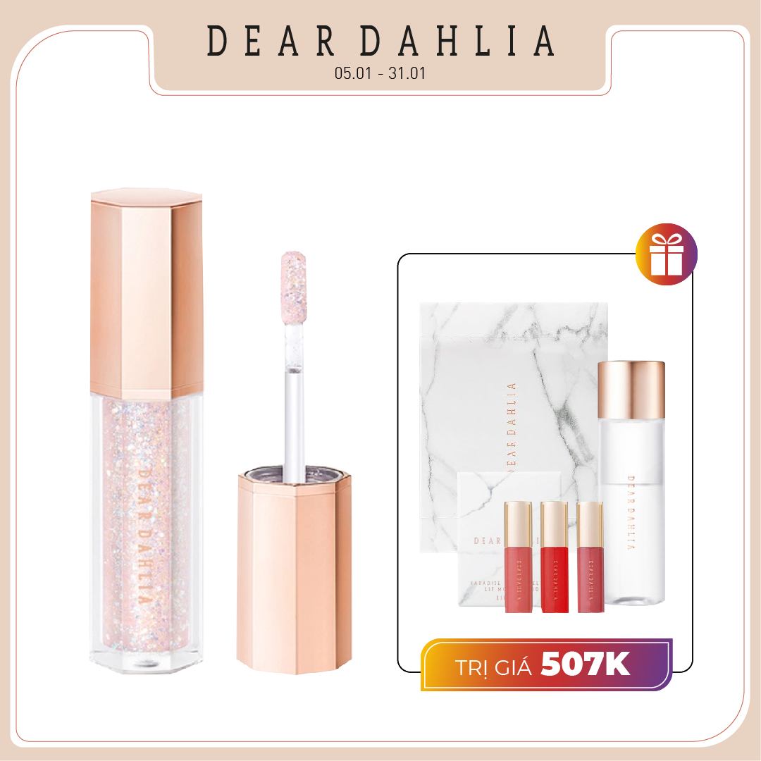 Combo Màu Mắt Ánh Nhũ Lấp Lánh Dear Dahlia Paradise Shine Eye Sequins Enchanted 4G