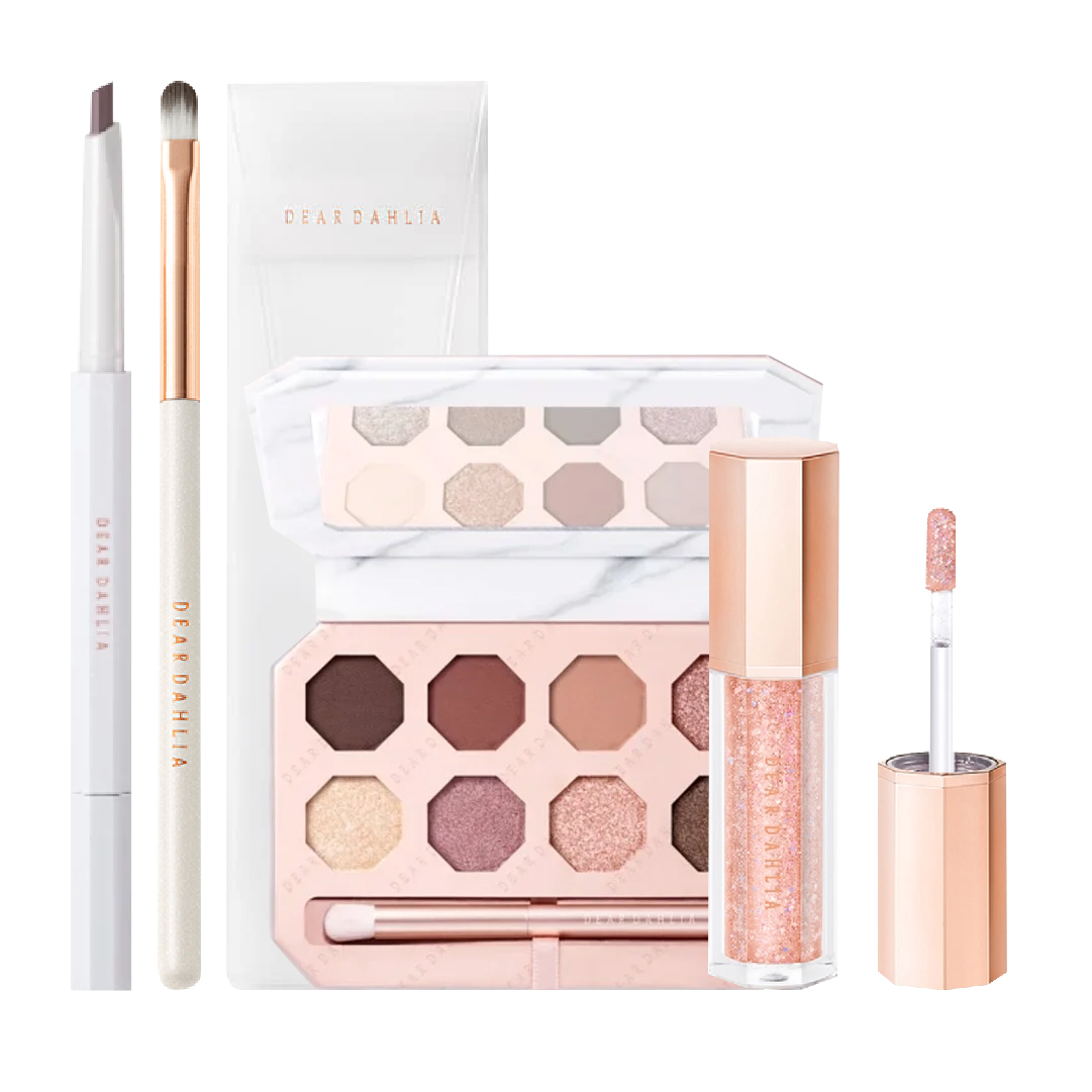 Combo Bảng Màu Mắt Đa Ánh Nhũ Dear Dahlia Mesmerizing Moment Collection Palette (Tông Tím Lạnh)