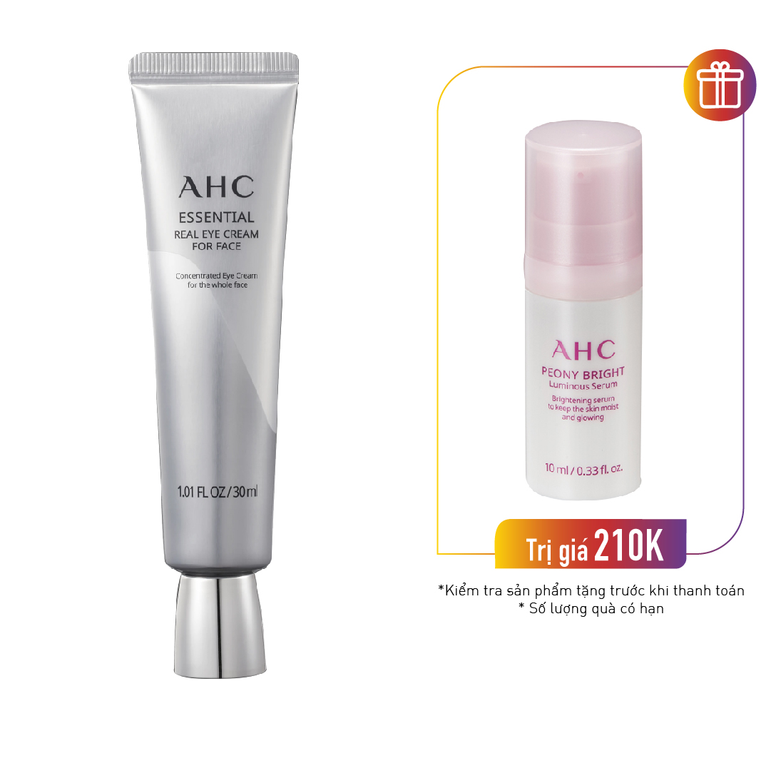Kem Dưỡng Mắt Trẻ Hóa Da Ahc Essential Real Eye Cream For Face 30Ml