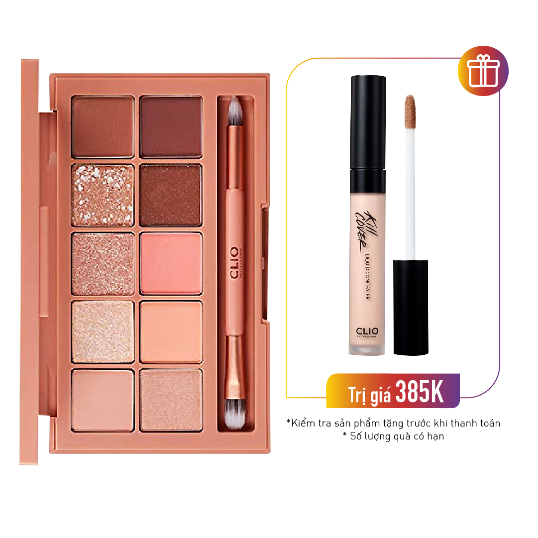 Màu Mắt Trang Điểm Clio Pro Eye Palette 03 Coral Talk