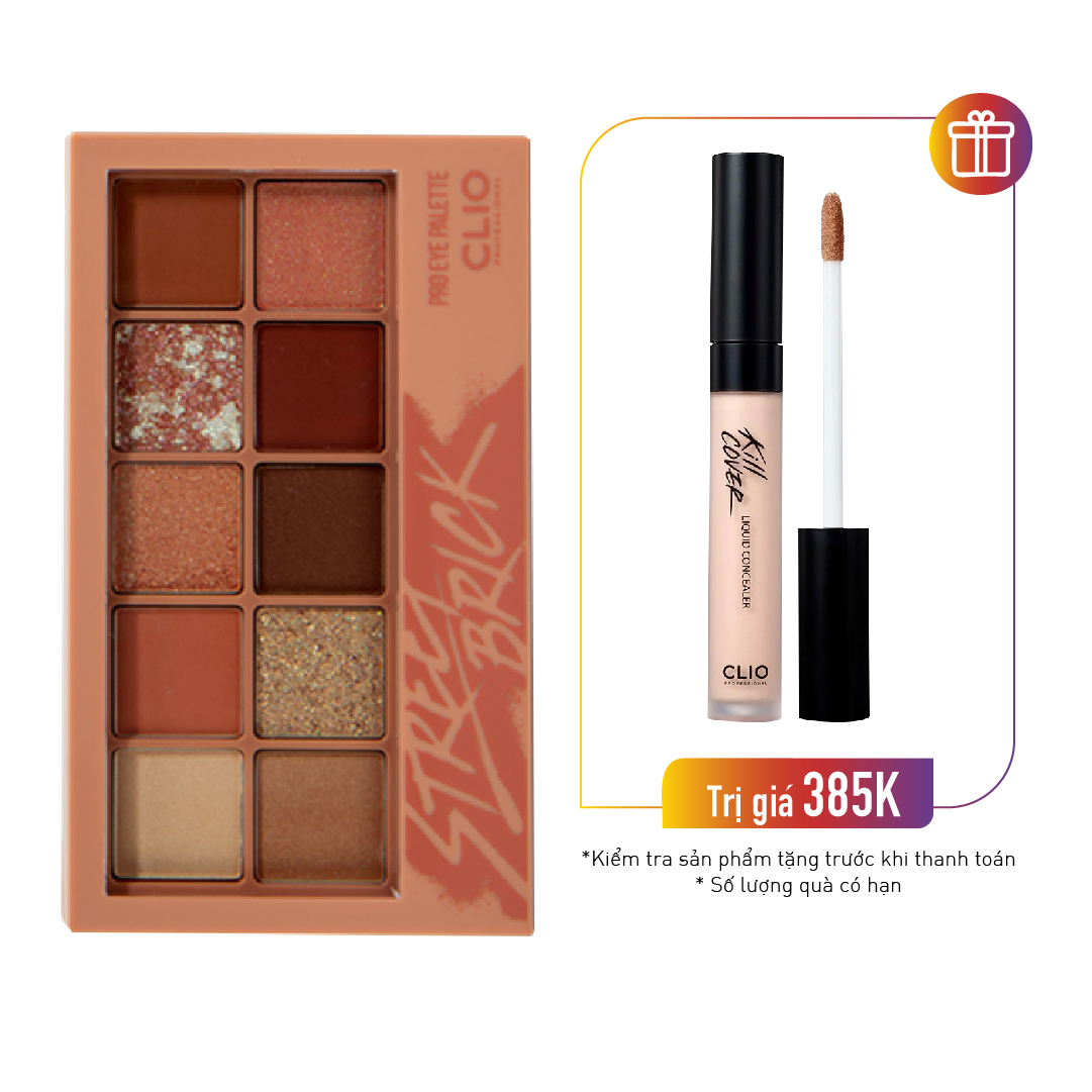 Màu Mắt Trang Điểm Clio Pro Eye Palette 04 Street Brick 6G