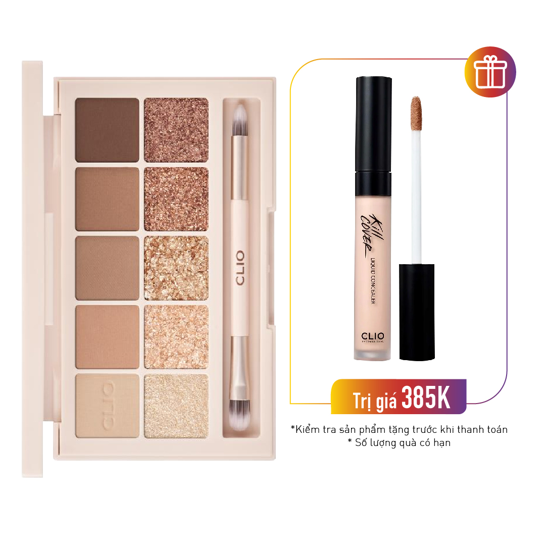 Màu Mắt Trang Điểm Clio Pro Eye Palette 08 Into Lace