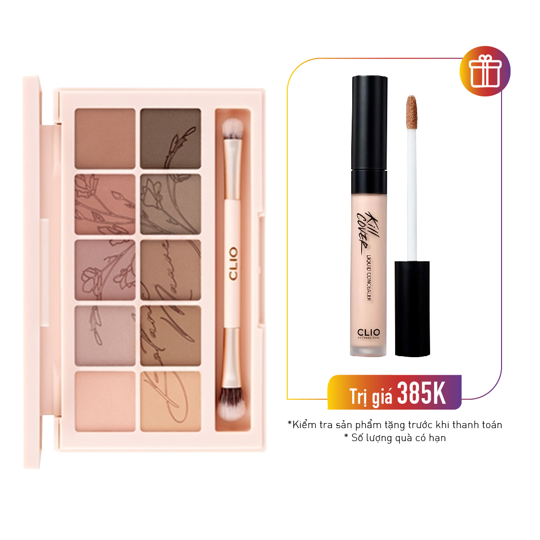 Màu Mắt Trang Điểm Clio Pro Eye Palette 09 Botanic Mauve 6G