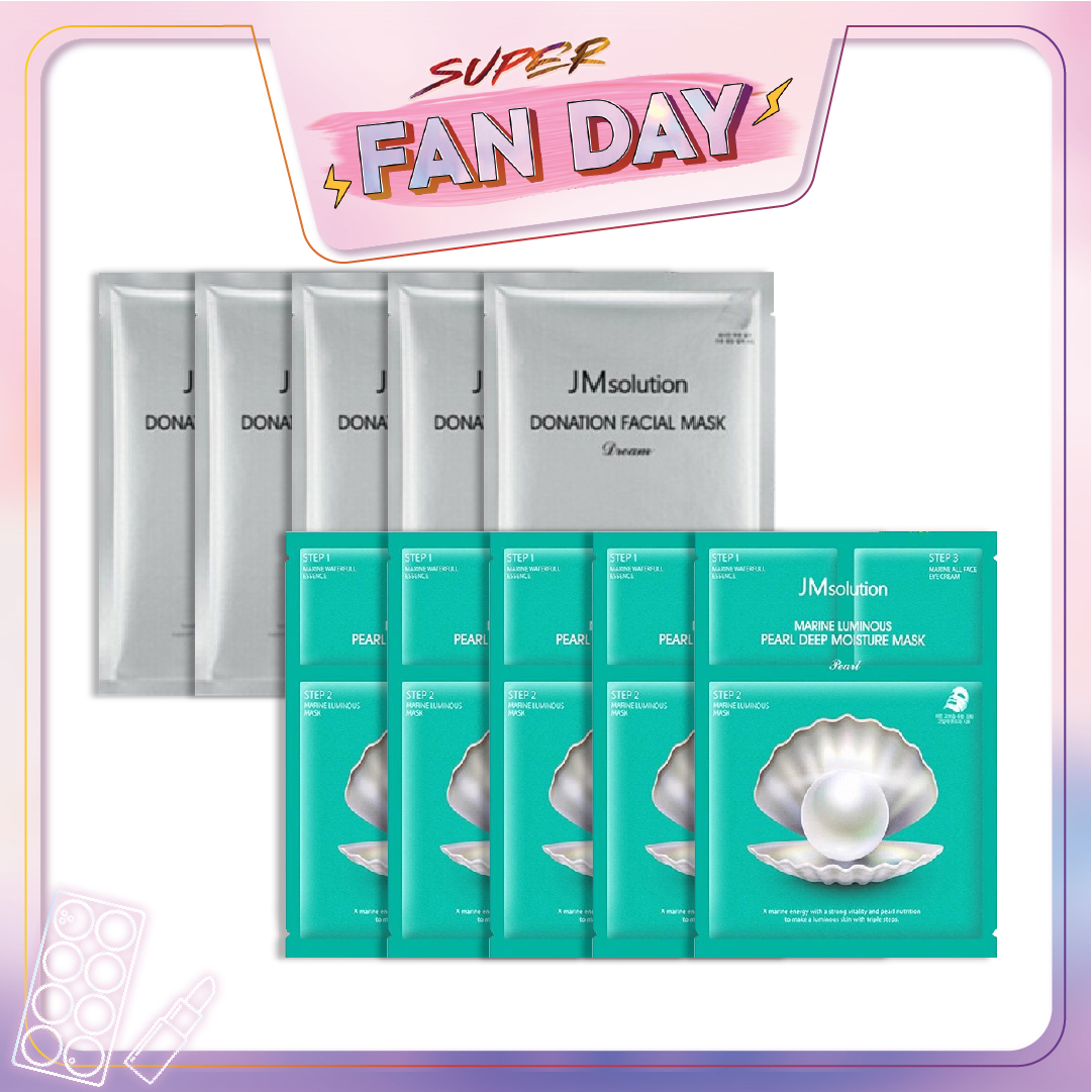 Combo 10 Mặt Nạ Chống Lão Hóa, Dưỡng Da Sáng Mịn Jmsolution