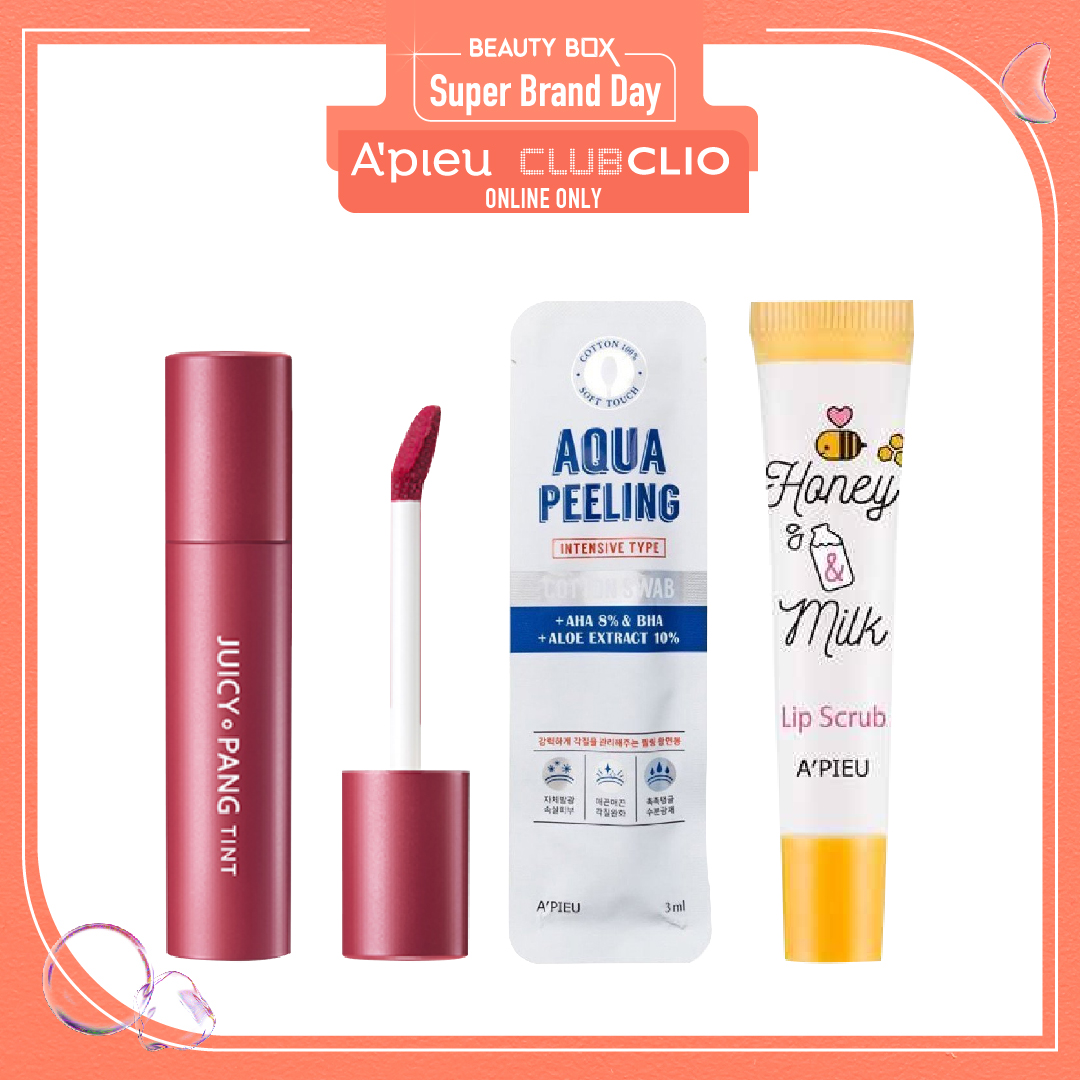[Màu Rd02_Rum] Combo Son Nước Lì A'pieu Juicy Pang Tint