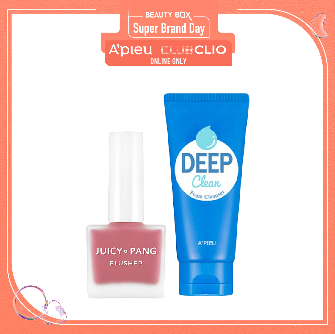 [Màu Pk02] Combo Má Hồng Dạng Nước A'pieu Juicy - Pang Water Blusher