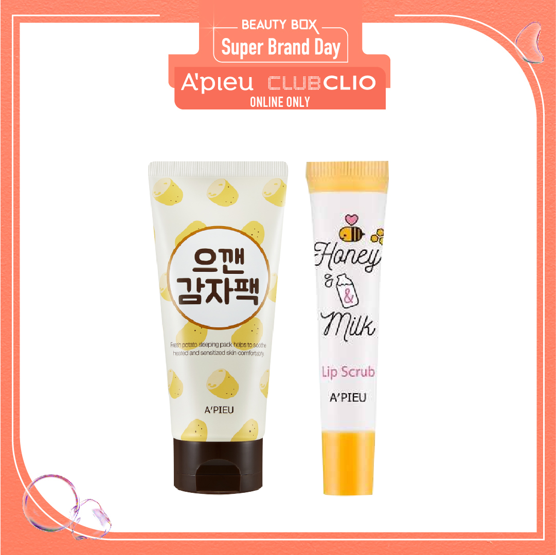 Combo Mặt Nạ Ngủ Dạng Rửa Làm Sáng Da A'pieu Mashed Potato Pack