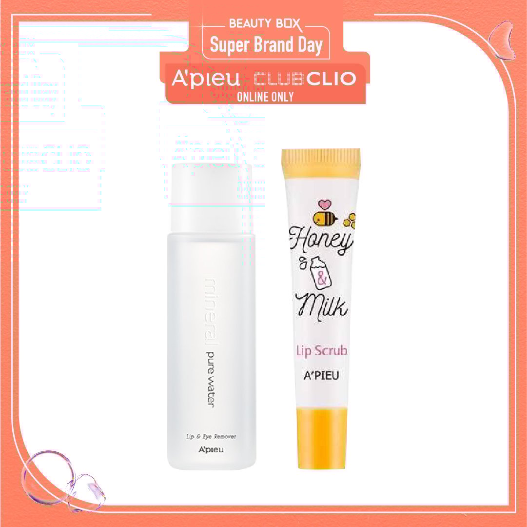 Combo Tẩy Trang Mắt Môi A'pieu Mineral Lip&Eye Remover (Pure Water)