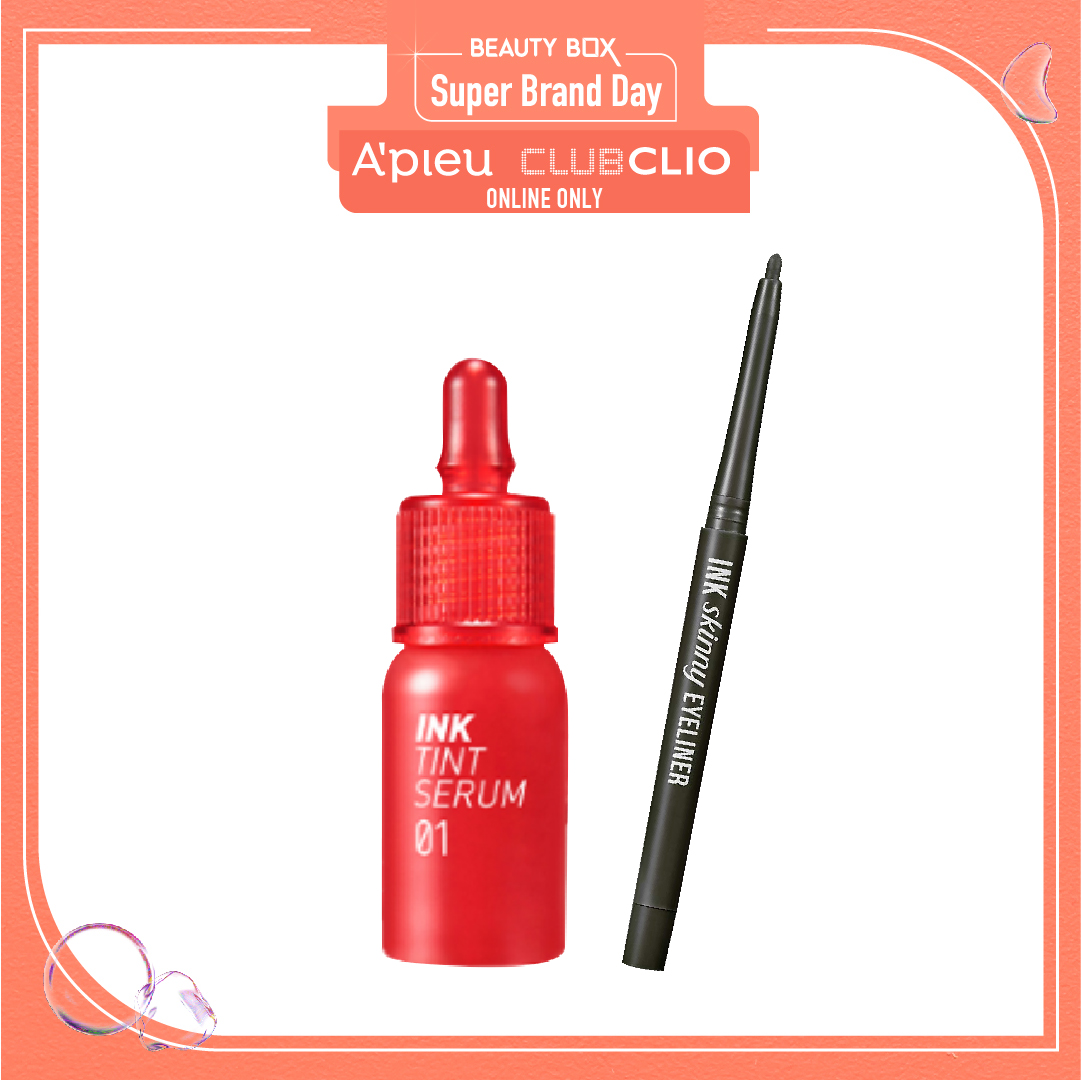 [Màu 01 Over Pretty] Combo Son Tint Hiệu Ứng Căng Mọng Peripera Ink Tint Serum