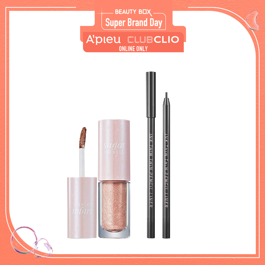 [Màu 5 Beige Harmony] Combo Màu Mắt Ánh Nhũ Lấp Lánh Peripera Sugar Twinkle Liquid Shadow