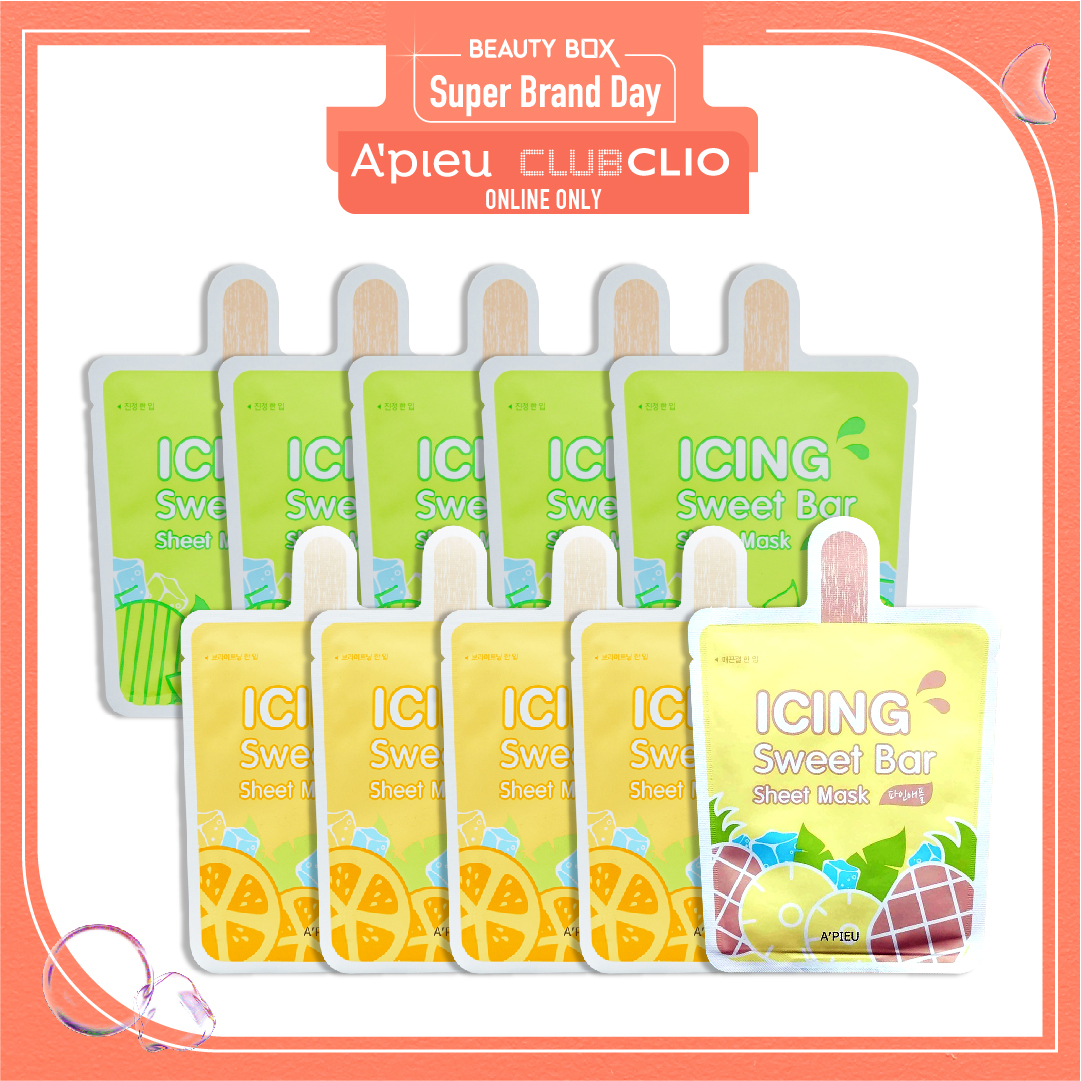 Combo 10 Mặt Nạ Làm Dịu & Sáng Da A'pieu Icing Sweet Bar Sheet
