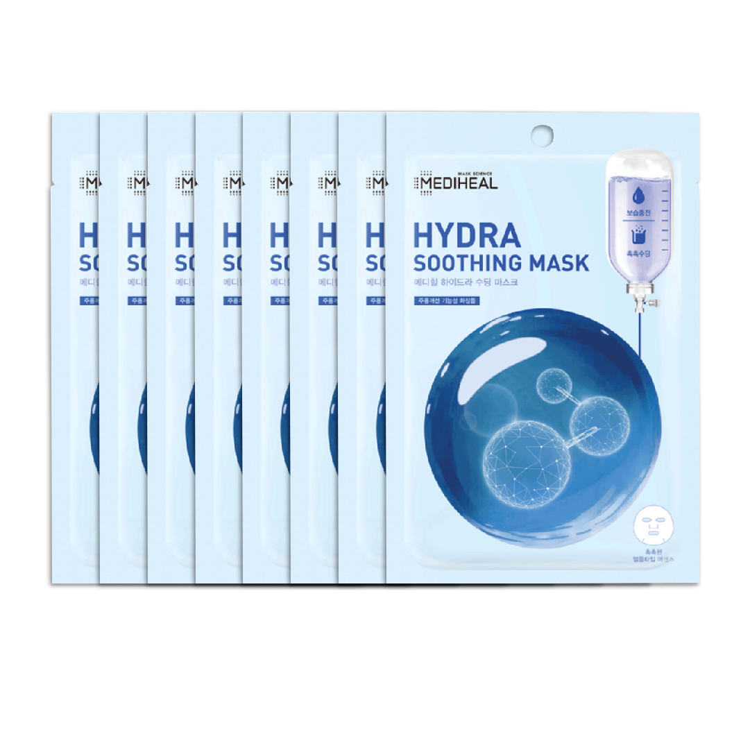 [Mua 4 Tặng 4] Combo Mặt Nạ Dưỡng Ẩm Làm Dịu Da Mediheal Hydra Soothing Mask (20Mlx 8 Miếng)