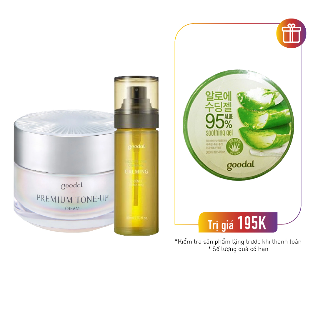 Combo Kem Dưỡng Nâng Tone Da Goodal Premium 50Ml & Tinh Chất Dưỡng Phục Hồi Da Dạng Xịt Goodal Houttuynia