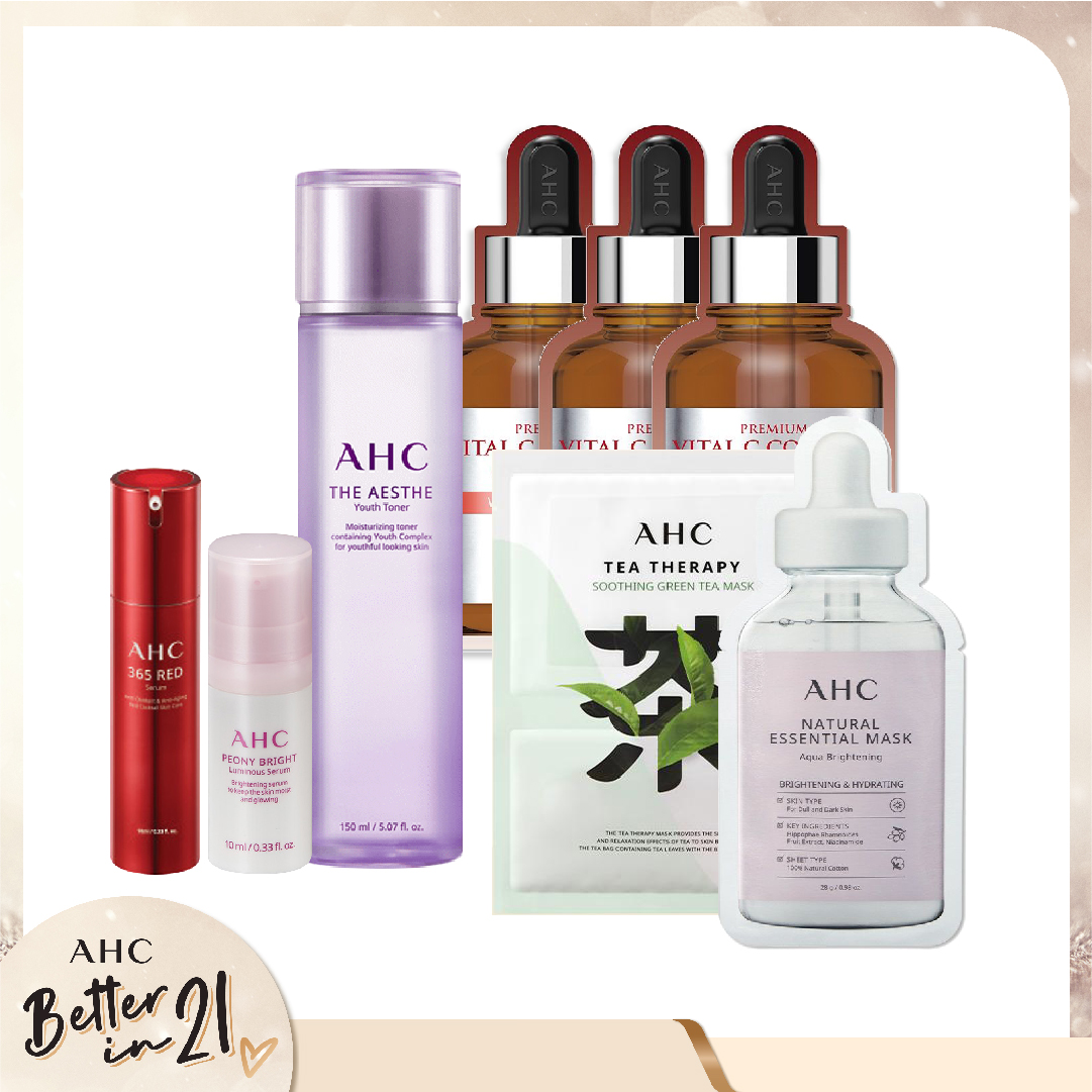 Combo Mặt Nạ & Nước Cân Bằng Trẻ Hóa Da Ahc The Aesthe Youth Toner 150Ml (8Pc)