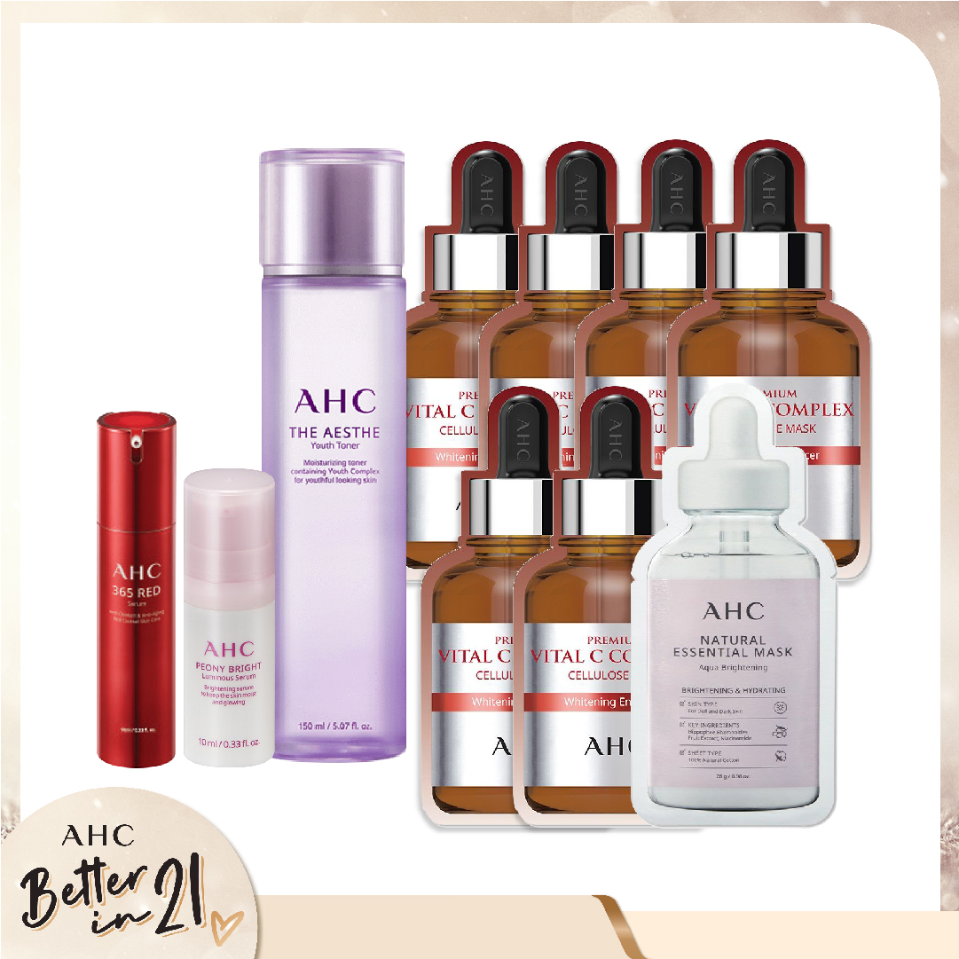 Combo Mặt Nạ & Nước Cân Bằng Làm Trẻ Hóa, Sáng Da Ahc The Aesthe Youth Toner 150Ml