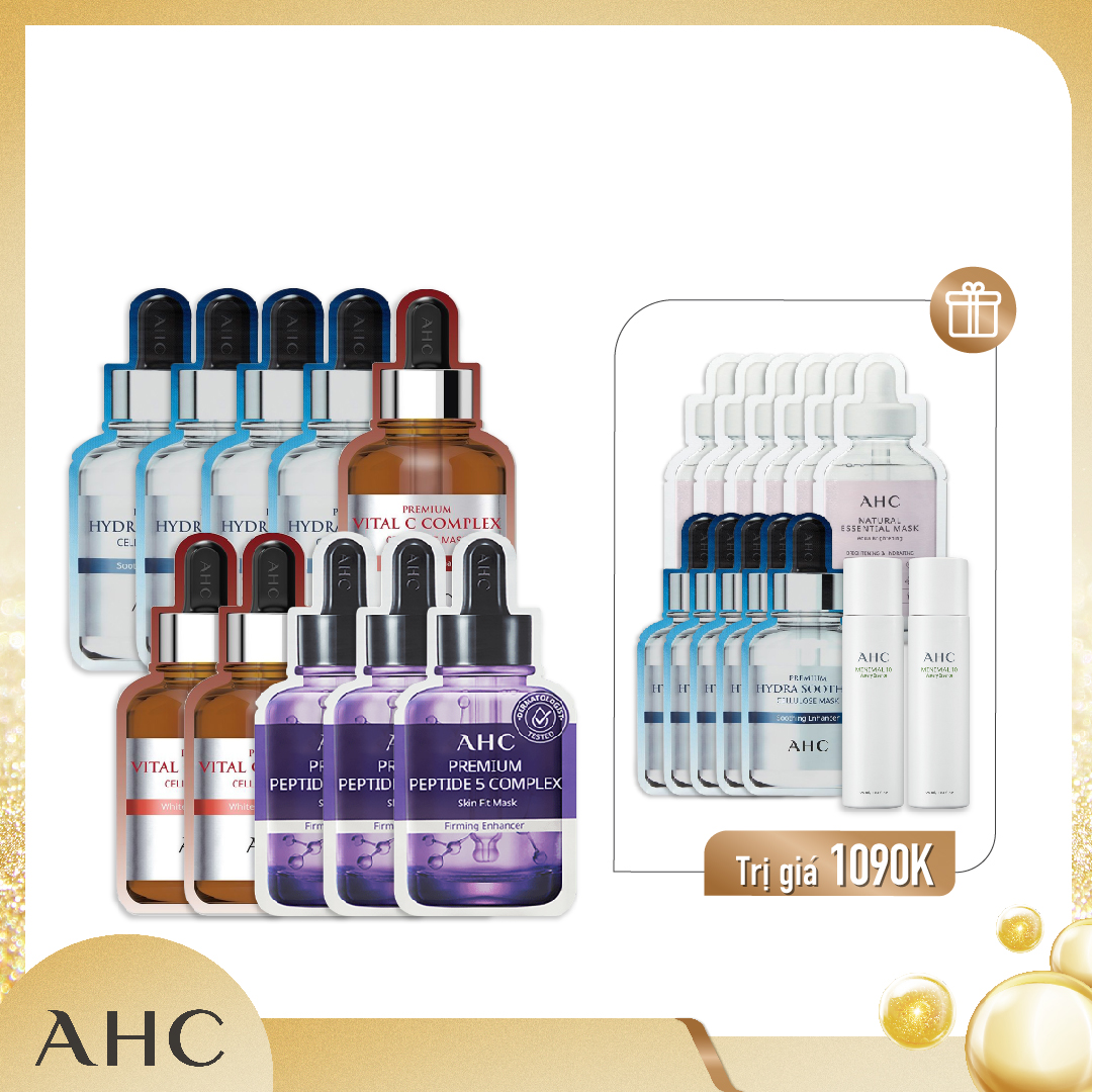 Combo 21 Mặt Nạ Giấy Cấp Ẩm, Làm Sáng Mịn Da Ahc #2