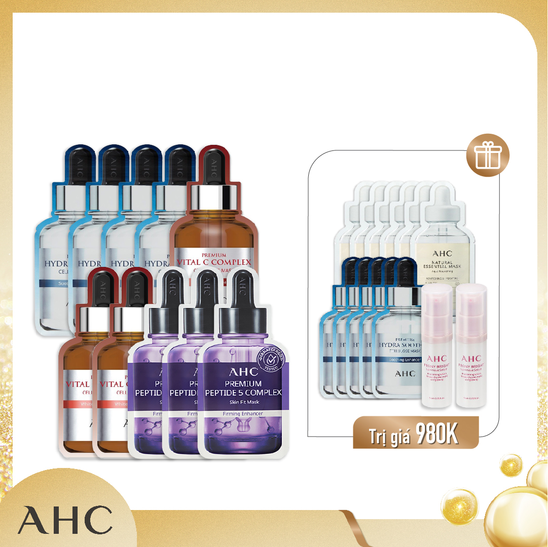 Combo 21 Mặt Nạ Giấy Làm Dịu, Tăng Cường Sức Khỏe Làn Da Ahc #3