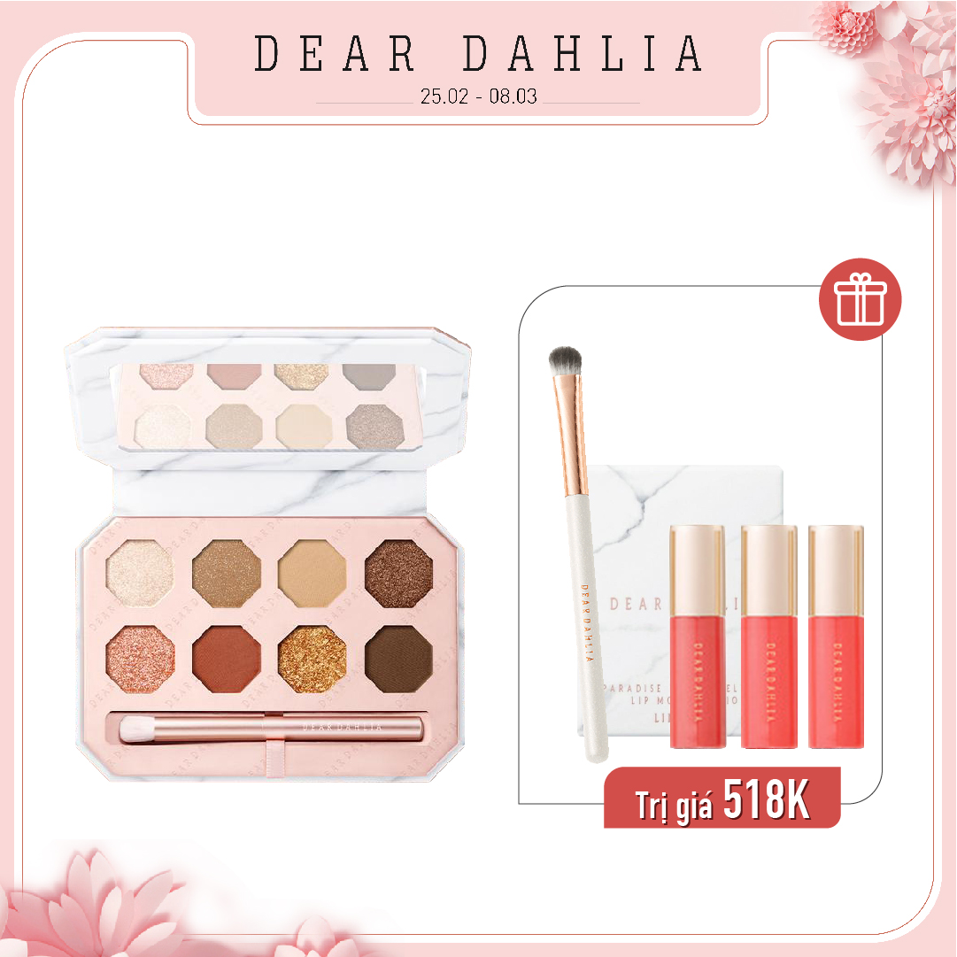 Combo Màu Mắt Ánh Nhũ Lấp Lánh Dear Dahlia Mesmerizing Moment Collection Palette Golden Goddess
