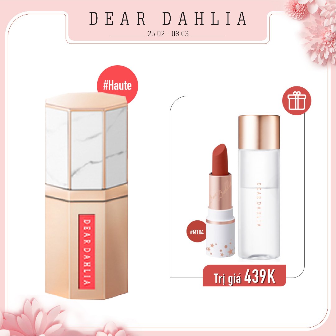 Combo Son Kem Hiệu Ứng Nhung Mịn Dear Dahlia Paradise Dream Velvet Lip Mousse - Haute (3Pc)