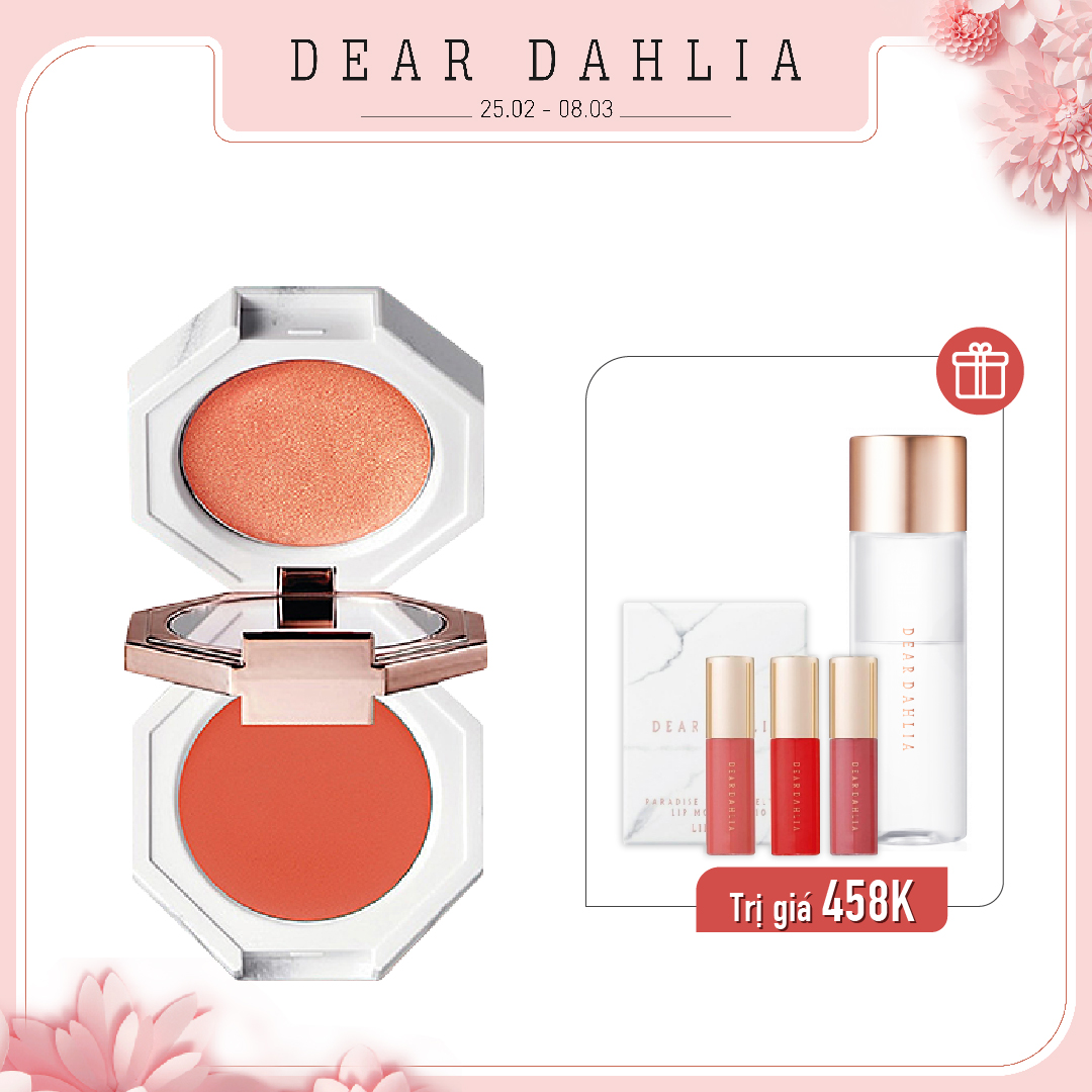 Combo Màu Mắt Trang Điểm Dear Dahlia Paradise Dual Palette [Multi] Peach Champagne 4G