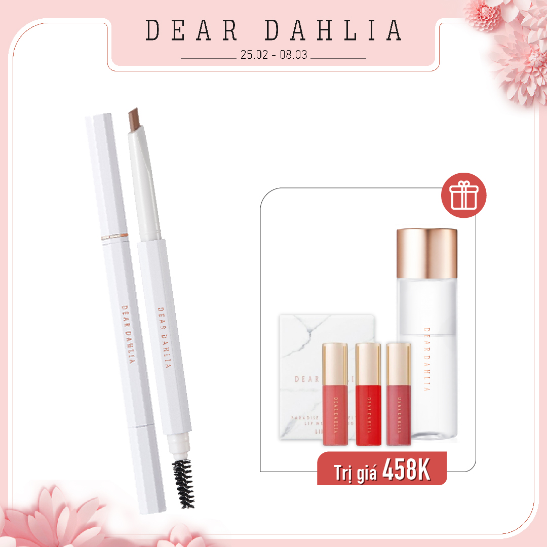 Combo Chì Vẽ Chân Mày Dear Dahlia Perfect Brow Longwear Sculpting Pencil - Chestnut (3Pc)