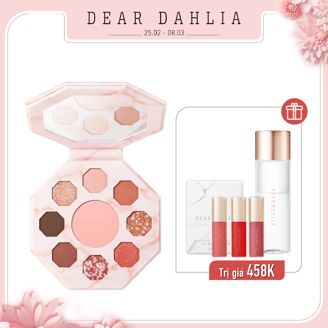 Combo Bảng Màu Mắt Đa Hiệu Ứng Dear Dahlia Secret Garden Palette - Tea Party (3Pc)