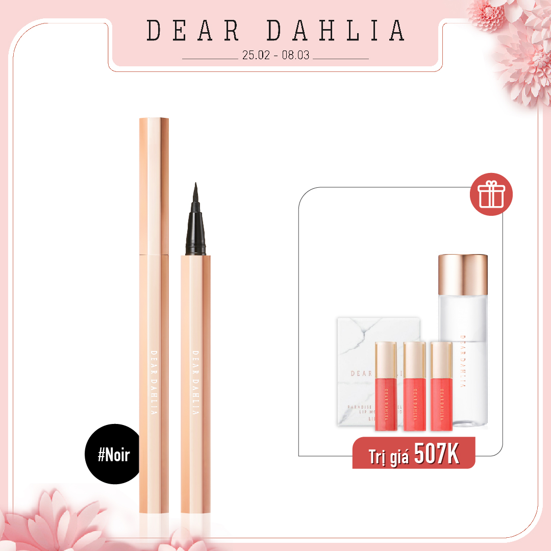 Combo Bút Kẻ Viền Mắt Dear Dahlia Paradise Dream Precision Pro Liquid Eyeliner -  Noir (3Pc)