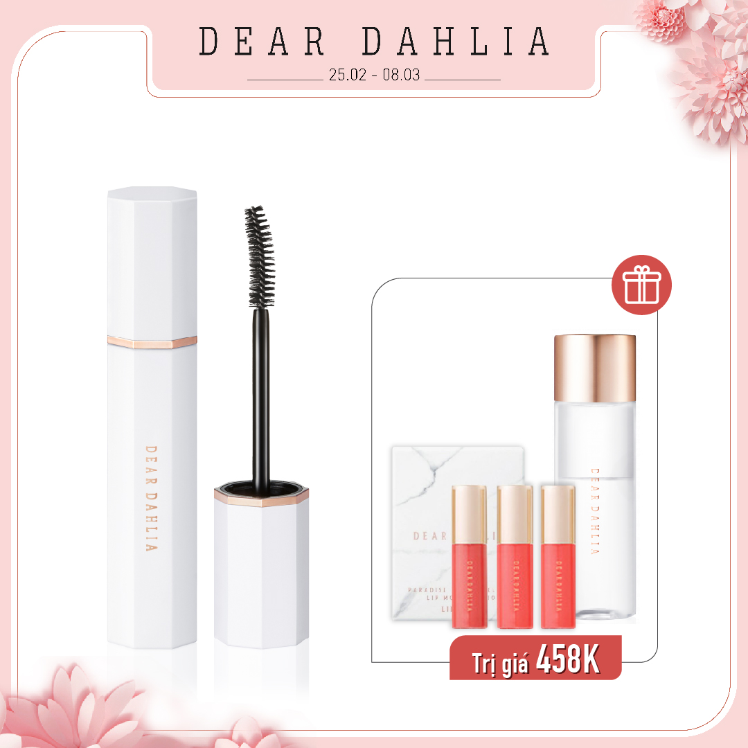 Combo Mascara Làm Cong Dày Mi Dear Dahlia Paradise Dream Volume & Long Lash Mascara -  Noir (3Pc)