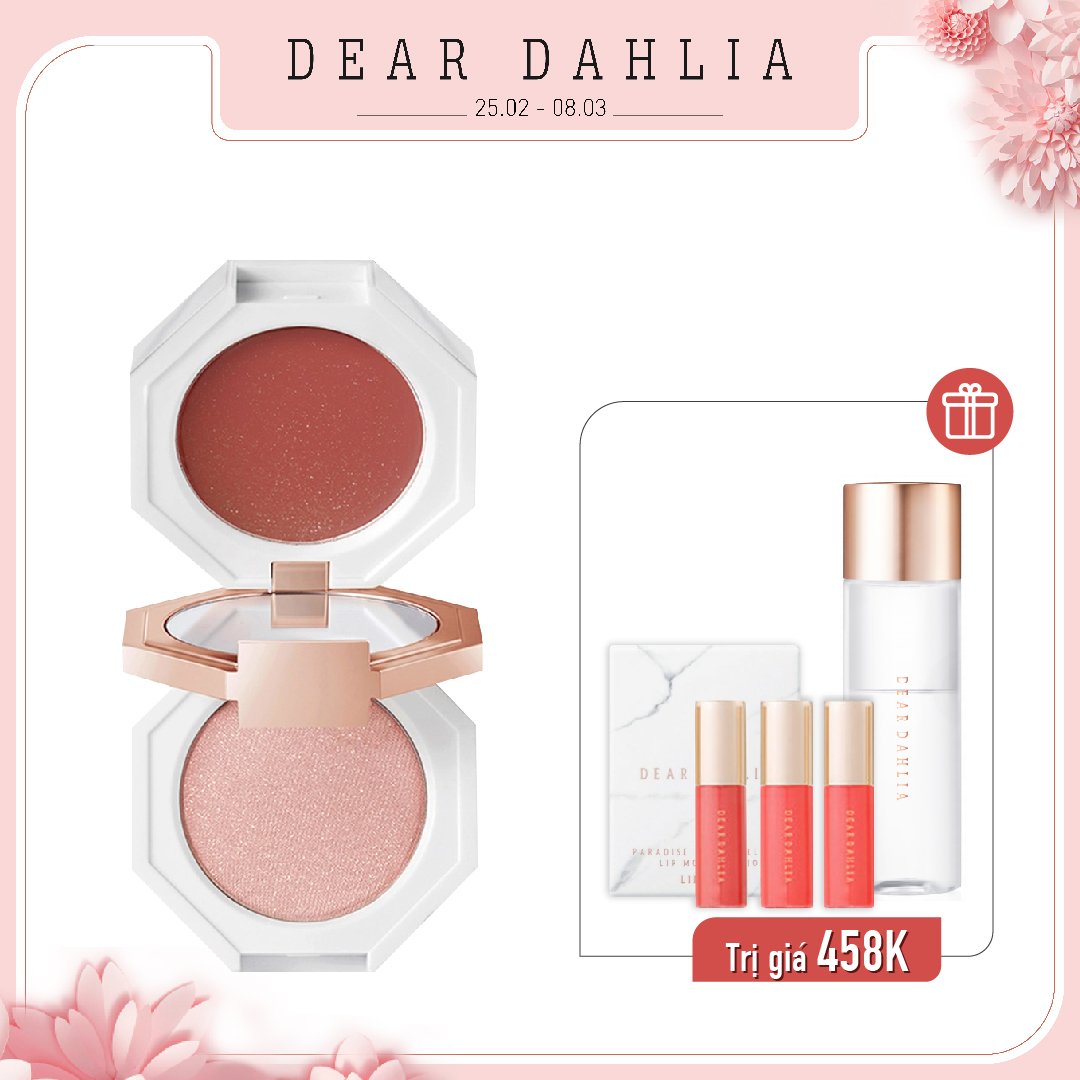 Combo Má Hồng Đa Năng Dear Dahlia Paradise Dual Palette – Multi Forbidden Fig (3Pc)