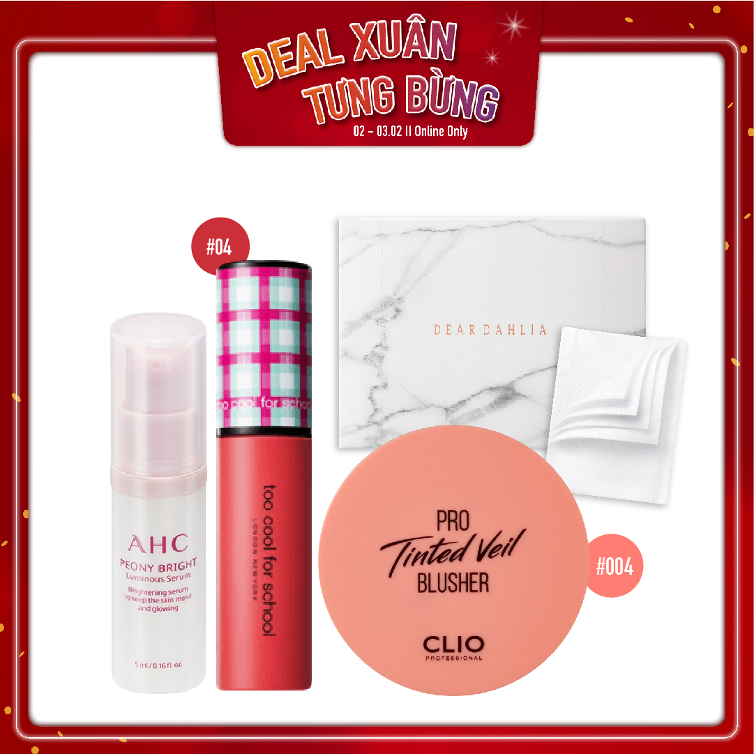 Combo Má Hồng & Son Môi Dạng Kem Creamy Blaster Tint #04 Pink Floss
