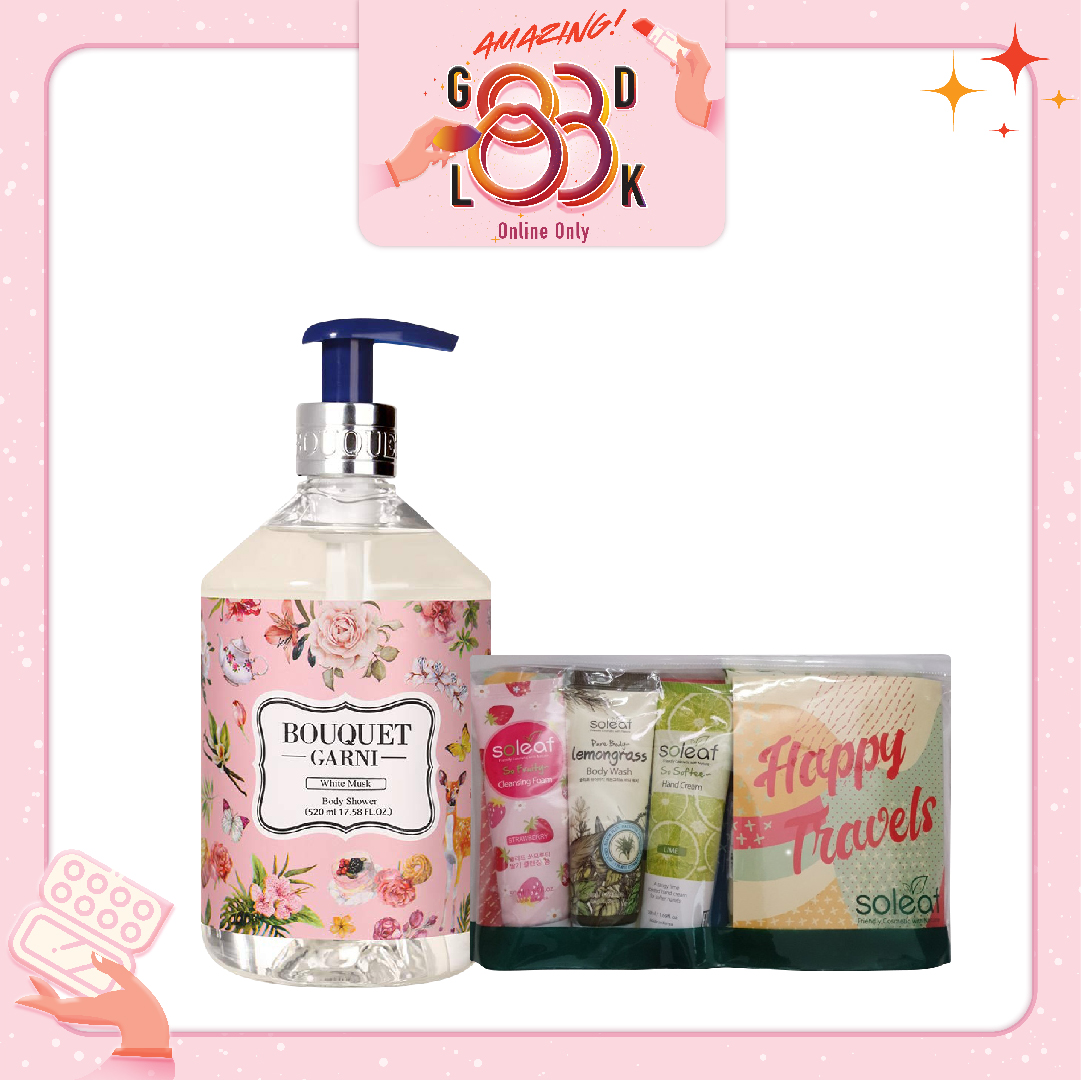 Combo Sữa Tắm Tạo Hương Thơm Bouquet Garni Fragranced Body Shower (Cherry Blossom) (2Pc)