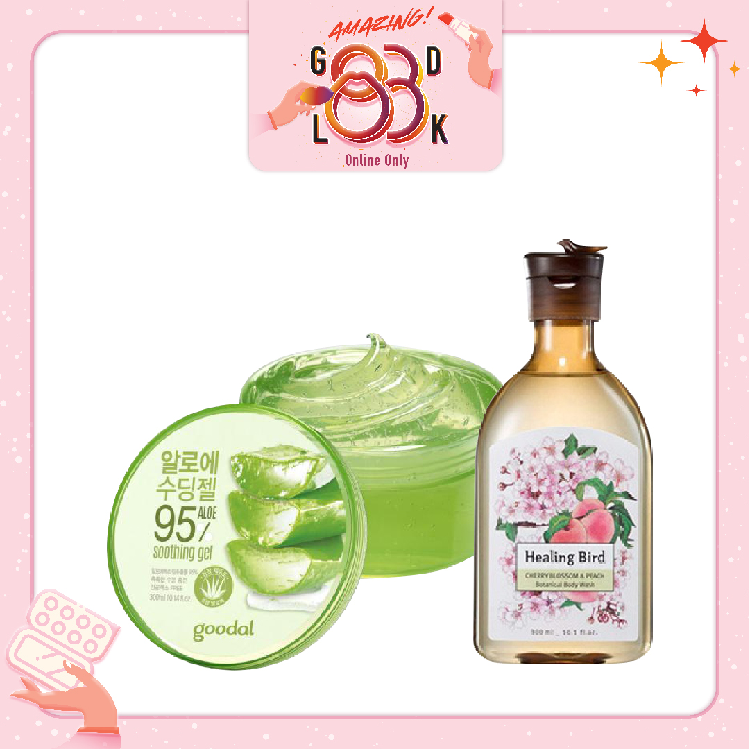 Combo Sữa Tắm Cung Cấp Ẩm Cho Da Hb Botanical Body Wash Cherry Blossom & Peach (2Pc)